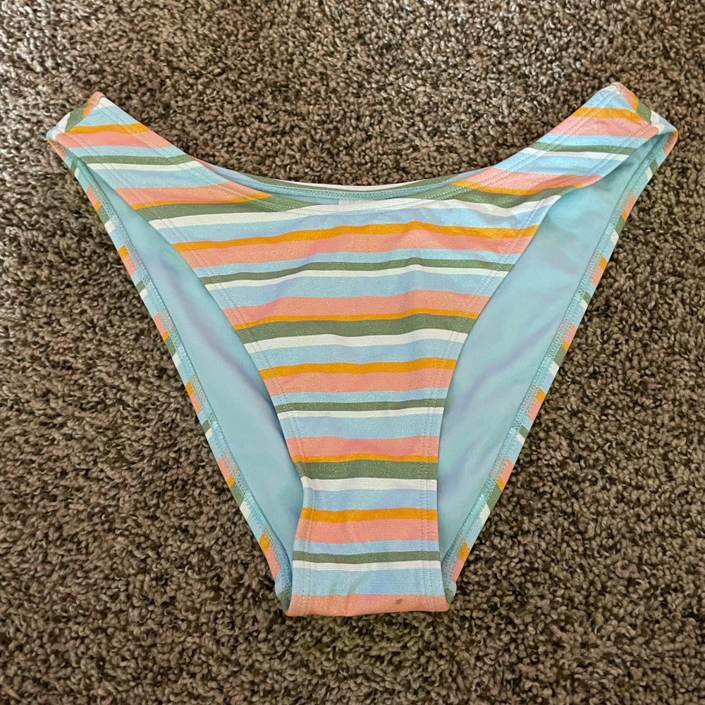 striped bikini bottom